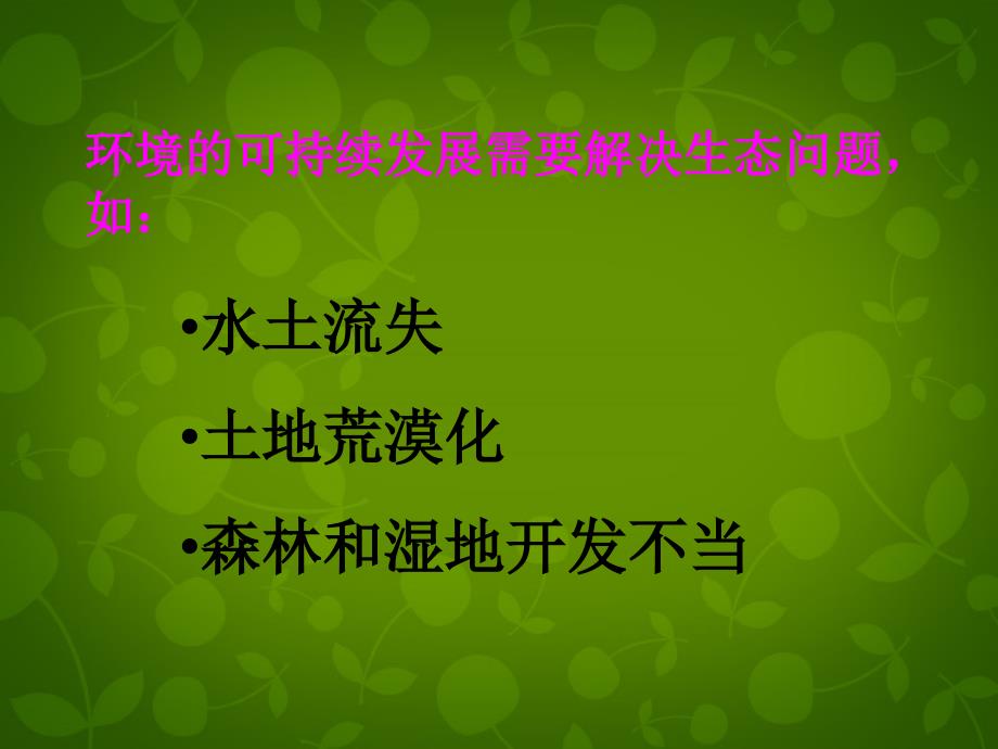 江苏省徐州市睢宁县宁海外国语学校高中地理 2.2《可持续发展的基本内涵》课件 鲁教版必修3_第4页