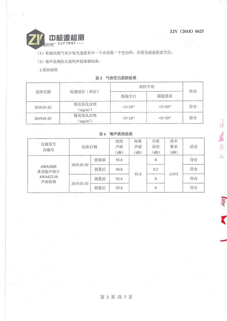 瑞恒投资公司二期工程LED装配生产线项目检测报告_第5页