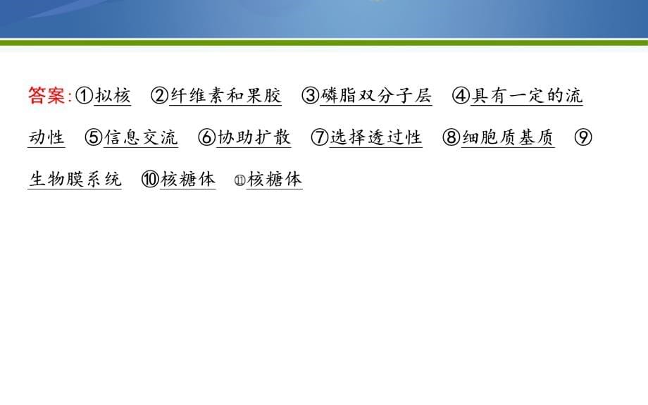 2019版高考生物二轮复习课件：第一部分+专题突破+专题二　细胞的结构、功能与物质运输课件_第5页