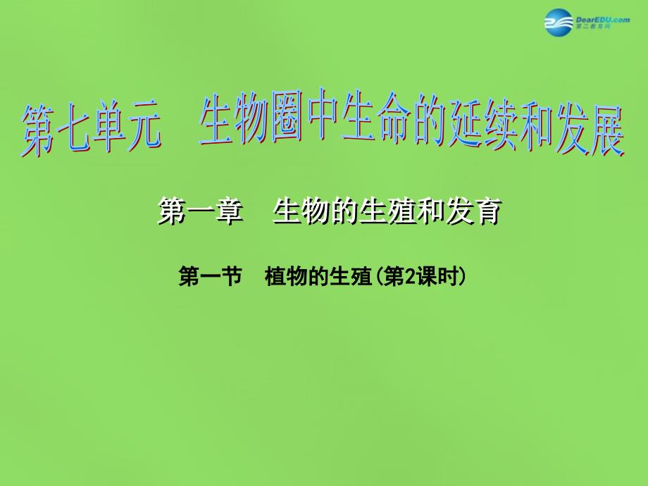 江西省吉安县凤凰中学八年级生物下册 7.1.1 植物的生殖课件 新人教版_第1页