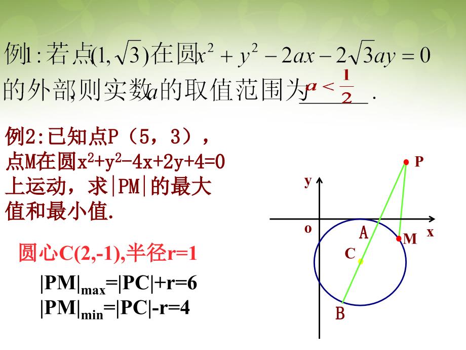 浙江省瓯海区三溪中学高中数学 4.2.2 圆与圆的位置关系课件 新人教版必修2_第3页