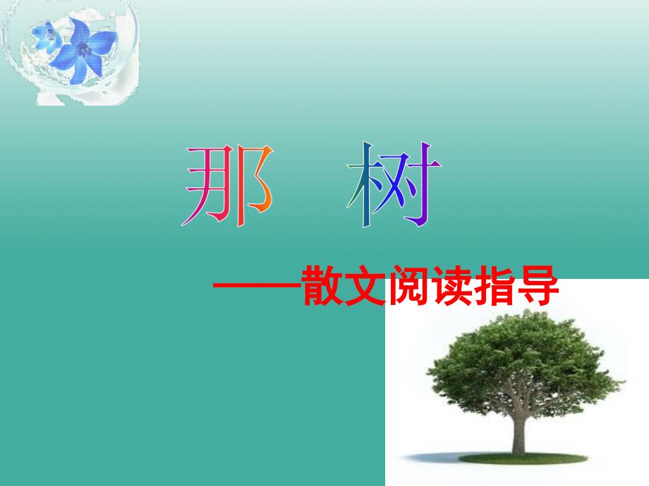 山东省淄博市周村区萌水中学九年级语文上册 散文阅读指导课件 鲁教版（五四学制）_第2页