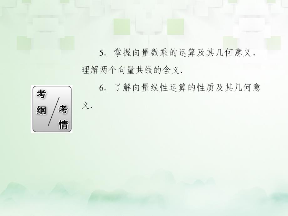 2018届高考数学一轮复习第四章平面向量数系的扩充与复数的引入4.1平面向量的概念及其线性运算课件文_第4页