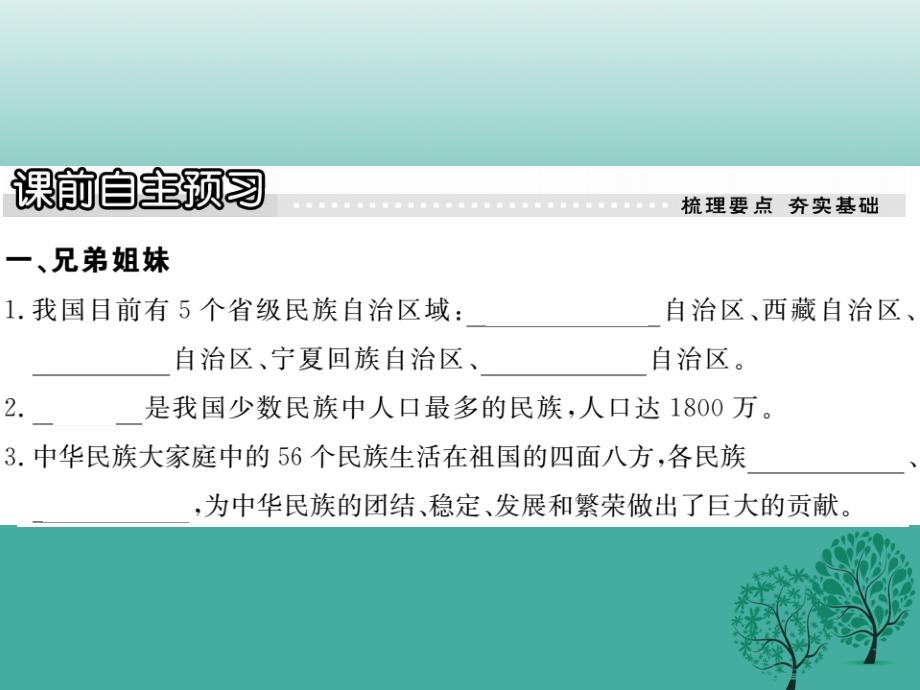 2018春八年级政治下册 第三单元 在同一片土地上 第七课 中华民族大家庭（第1课时 兄弟姐妹 平等尊重）课件 教科版_第2页