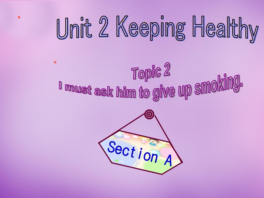 内蒙古乌海市第二十二中学八年级英语上册 unit 2 keeping healthy topic 2 section a课件 （新版）仁爱版_第1页