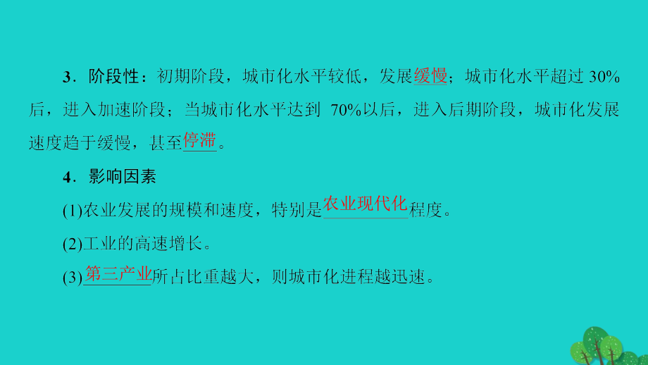 教师用书2018-2019版高中地理第1单元城乡聚落发展与城市化第2节城市化及其进程与特点课件鲁教版_第4页