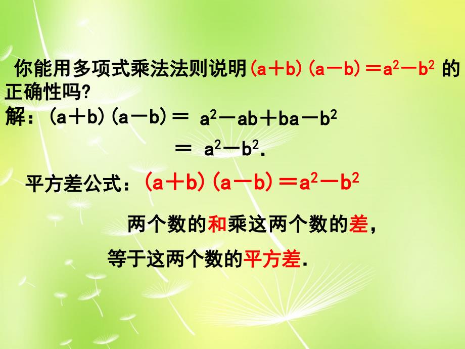 江苏省兴化市昭阳湖初级中学七年级数学下册 9.4 乘法公式课件2 苏科版_第4页