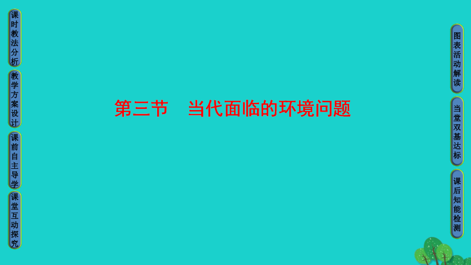 （教师用书）2018-2019版高中地理 第1单元 环境与环境问题 第3节 当代面临的环境问题课件 鲁教版选修6_第1页