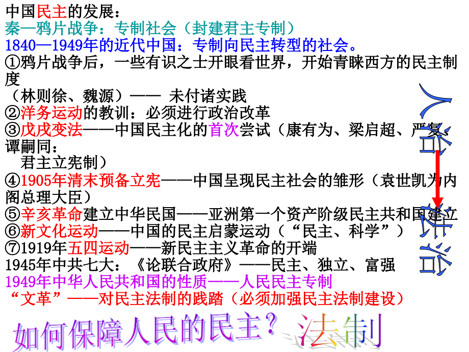 3.10 民主法制建设 课件（华师大版八年级下）_第2页