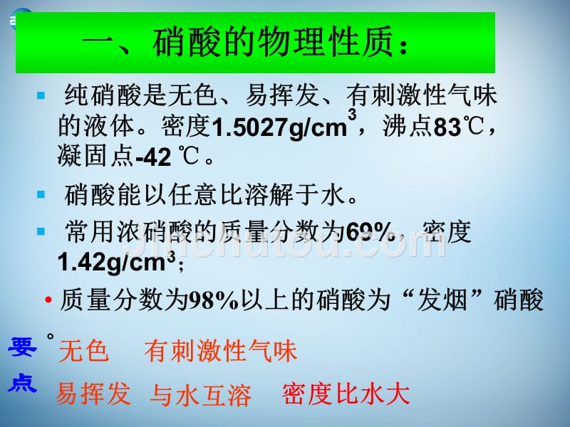 （教师参考）高中化学 4.2.3 硝酸的性质课件2 苏教版必修1_第2页