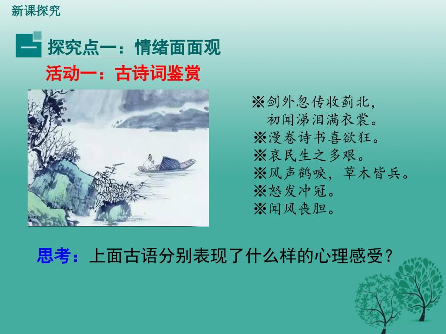 （秋季版）2018年七年级道德与法治下册 2.4.1 青春的情绪教学课件 新人教版_第4页