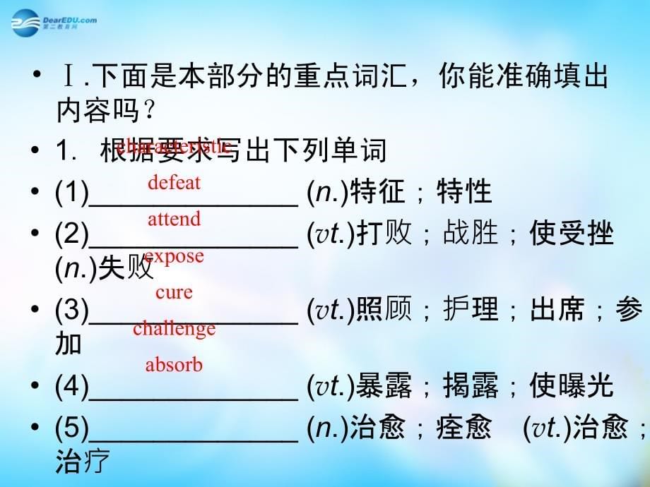 （新课标）2018年高中英语 unit 1 section 1 warming up, pre reading, reading &comprehending课件 新人教版必修5_第5页