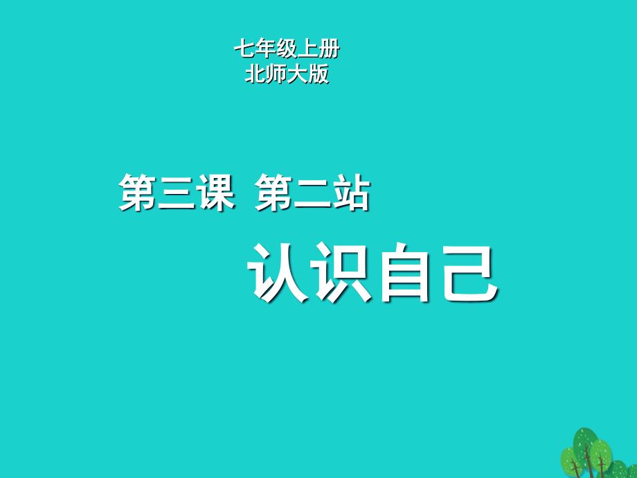 （秋季版）七年级政治上册 第2单元 第3课 第2框 认识你自己课件2 北师大版（道德与法治）_第3页