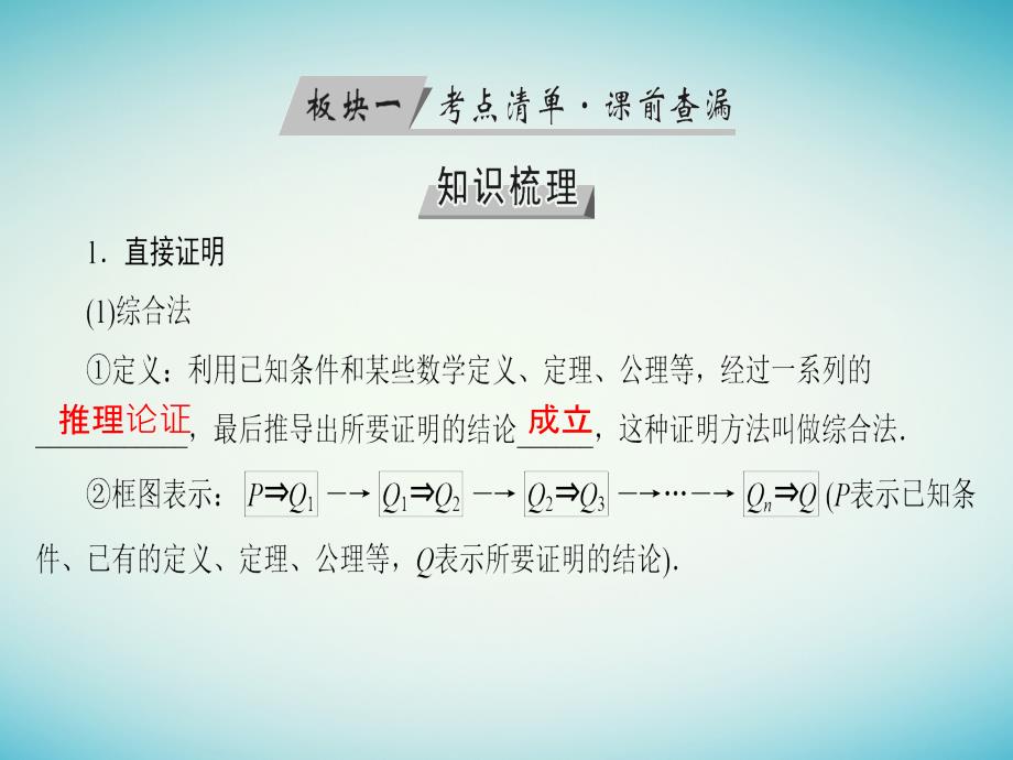 2018年高考数学一轮复习第六章不等式、推理与证明第37讲直接证明与间接证明课件理_第4页