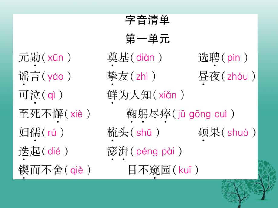 （秋季版）2018年七年级语文下册 专题复习一 拼音与汉字课件 新人教版_第2页