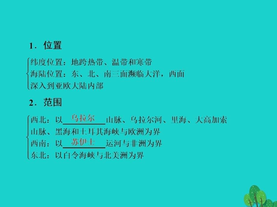 2018版高考地理一轮总复习第4部分区域地理第1章世界地理4.1.2世界地理分区一课件新人教版_第5页