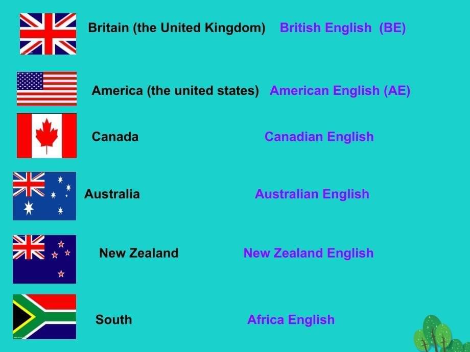 （浙江专用）2018-2019高中英语 unit 2 english around the world section one warming up and reading 1课件 新人教版必修1_第5页