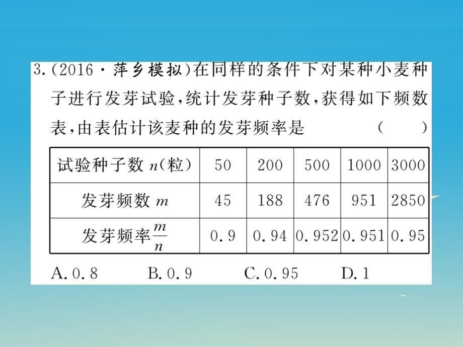 （江西专版）2018春七年级数学下册 6.2 第1课时 抛图钉试验课件 （新版）北师大版_第5页