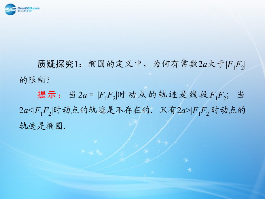 （智慧测评）2018届高考数学大一轮总复习 第8篇 第3节 椭圆课件 理 新人教a版_第4页