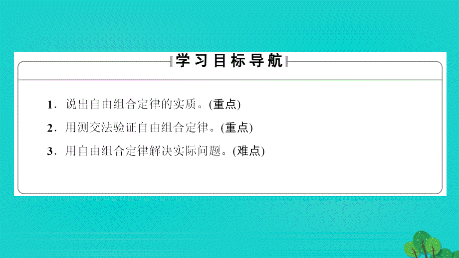 （教师用书）2018-2019版高中生物 第1章 孟德尔定律 第2节 自由组合定律（ⅱ）课件 浙科版必修2_第2页