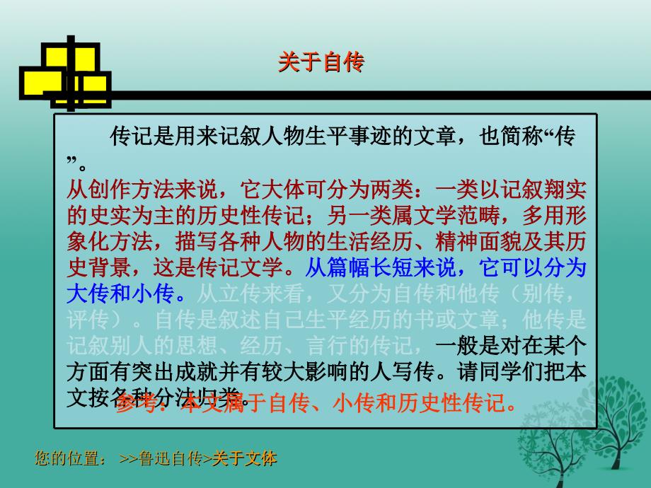 （秋季版）2018七年级语文下册 第三单元 9《鲁迅自传》教学课件 语文版_第3页