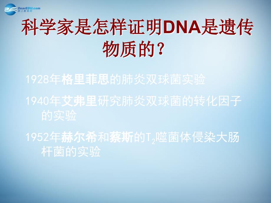 （新课标）高中生物 第3章第1节《dna是主要的遗传物质》课件6 新人教版必修2_第2页