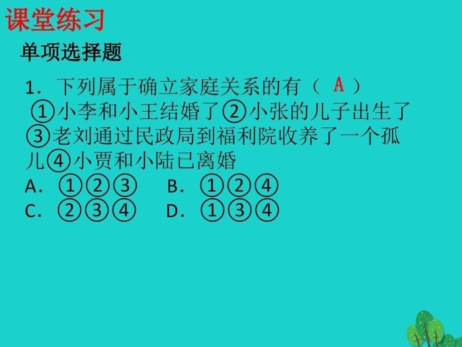 （秋季版）七年级政治上册 3.7.1 家的意味课件 新人教版（道德与法治）_第5页