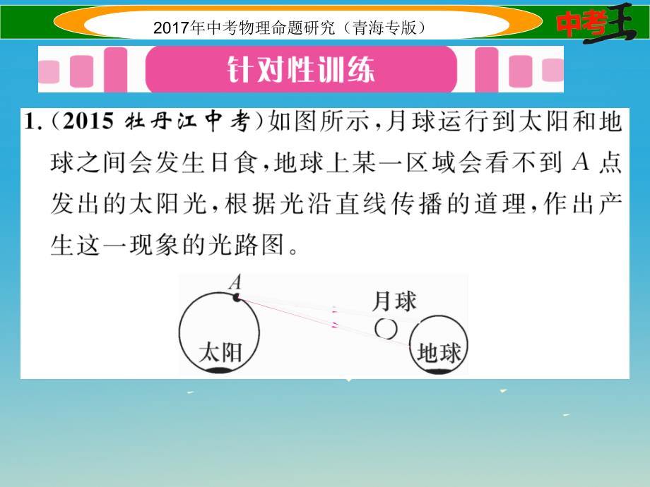 （青海专版）2018年中考物理命题研究 第二编 重点题型专题突破篇 专题四 作图题（一）光学作图课件_第2页