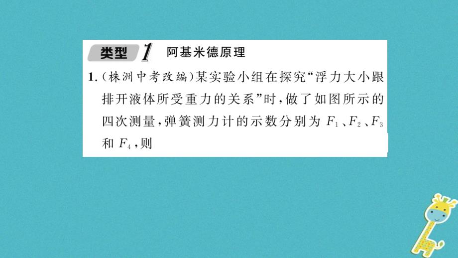 毕节专版2019年春八年级物理下册小专题2与浮力有关的实验课件(新版)新人教版_第2页