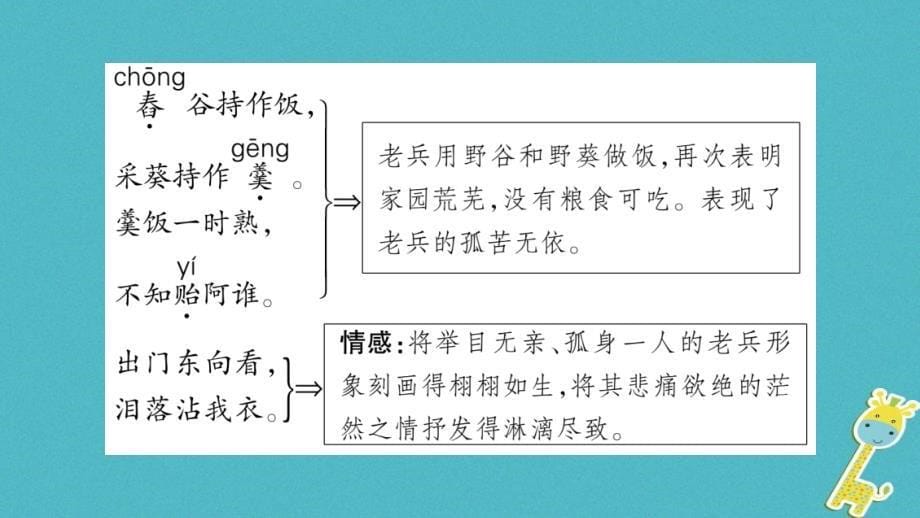 （玉林专版）2018年八年级语文下册 第5单元 17 诗词五首习题课件 语文版_第5页