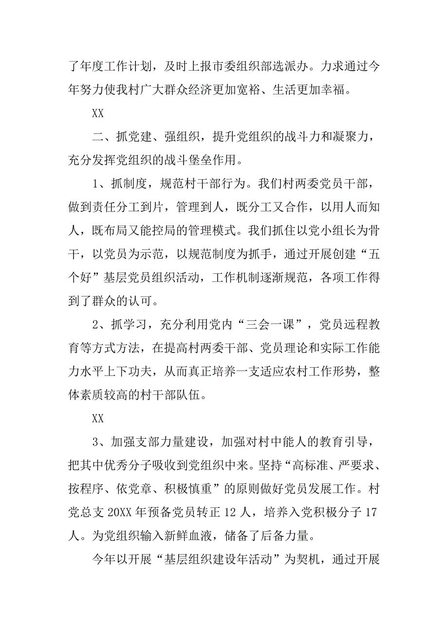 村书记述职报告20_第3页