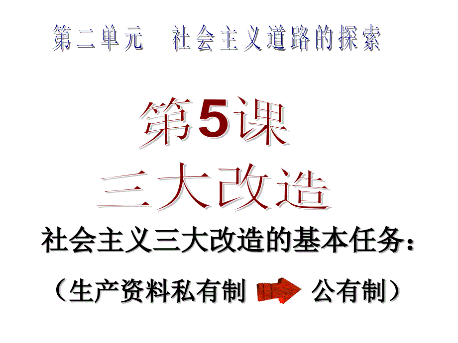 2.5 三大改造 课件5 新人教版八年级下册_第1页