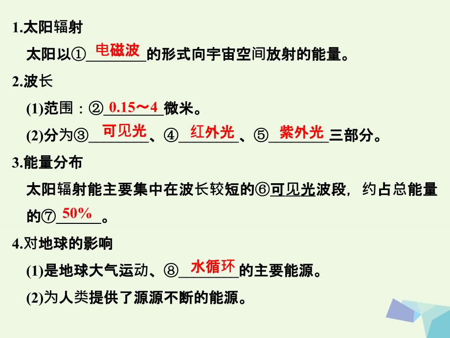 （浙江专用）2018-2019高中地理 第一章 第二节 太阳对地球的影响课件 湘教版必修1_第4页