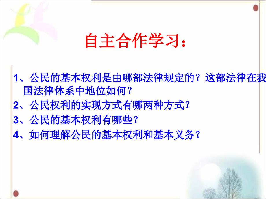 3.6公民的权利 课件2（北师大版八年级上）_第2页