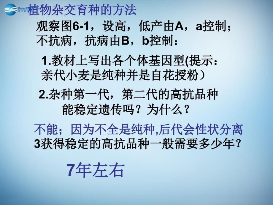 （新课标）高中生物 6.1杂交育种与诱变育种课件33_第5页