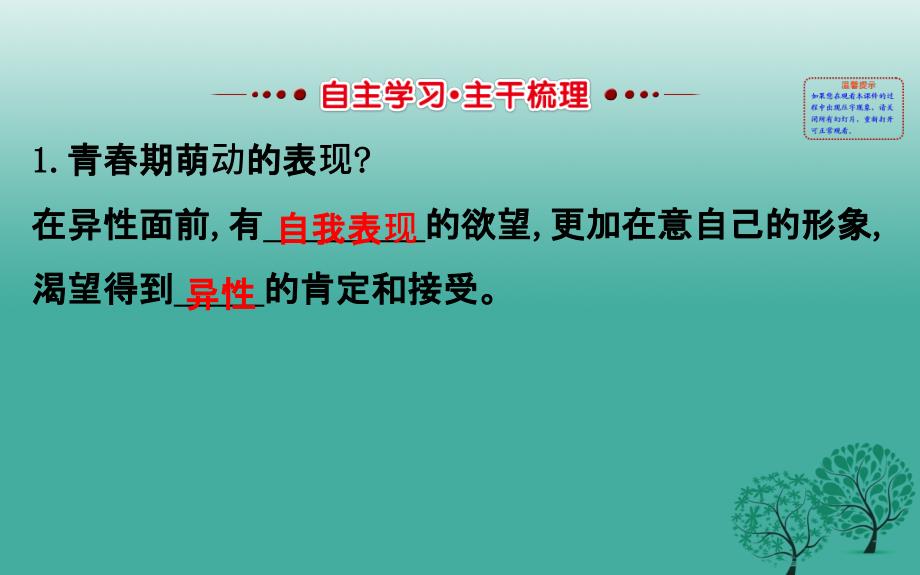 （秋季版）七年级道德与法治下册 第一单元 青春时光 第二课 青春的心弦 第2框 青春萌动课件1 新人教版_第3页