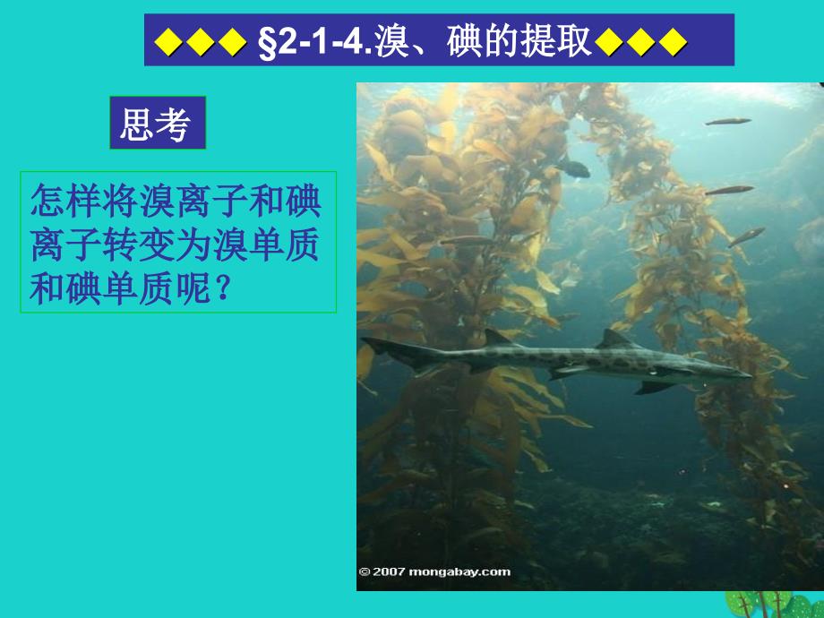 （浙江专用）2018-2019高中化学 2.1.4 溴、碘的提取课件 苏教版必修1_第4页