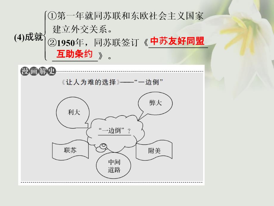 江苏专用2018版高考历史大一轮复习专题三现代中国的政治建设祖国统一与对外关系第11讲现代中国的对外关系课件人民版_第4页