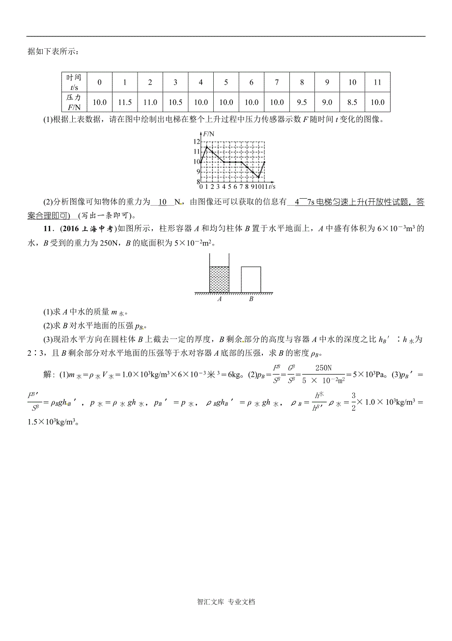 第五讲　压强(一)练习_第3页