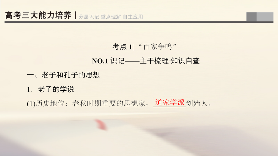 2018高考历史一轮复习第12单元中国传统文化主流思想的演变第23讲从百家争鸣到独尊儒术课件北师大版_第4页