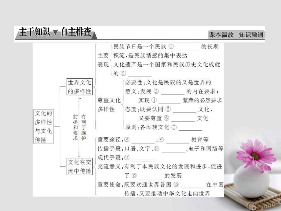 2018版高考政治一轮总复习第三部分第二单元(文科)化传承与创新第三课(文科)化的多样性与文化传播课件_第5页