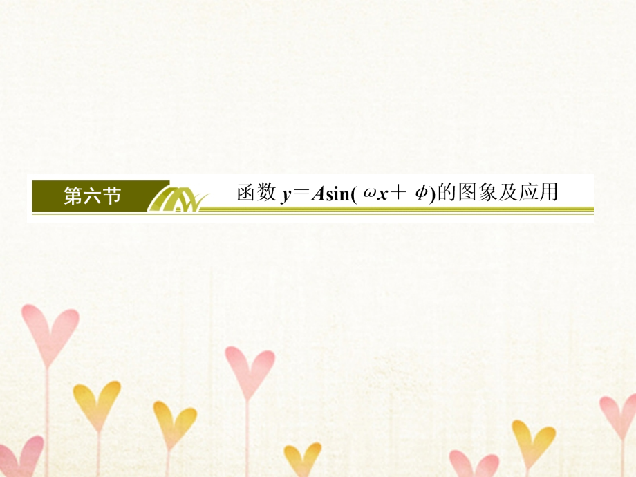 2019届高考数学一轮复习第四章三角函数解三角形4-6函数y＝asin(ωx＋φ)的图象及应用课件文_第2页