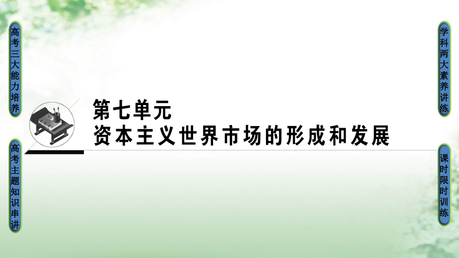 2018版高考历史一轮总复习第7单元资本主义世界市场的形成和发展第15讲开辟新航路、殖民扩张与世界市场的拓展课件新人教版_第1页