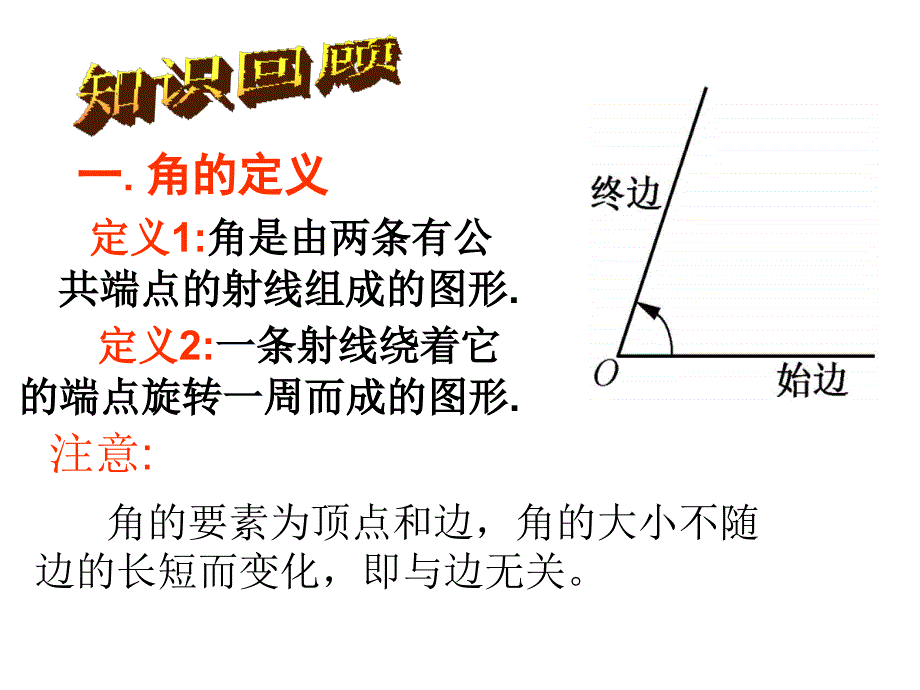 角的概念 课件（2）（湘教版七年级上）_第2页