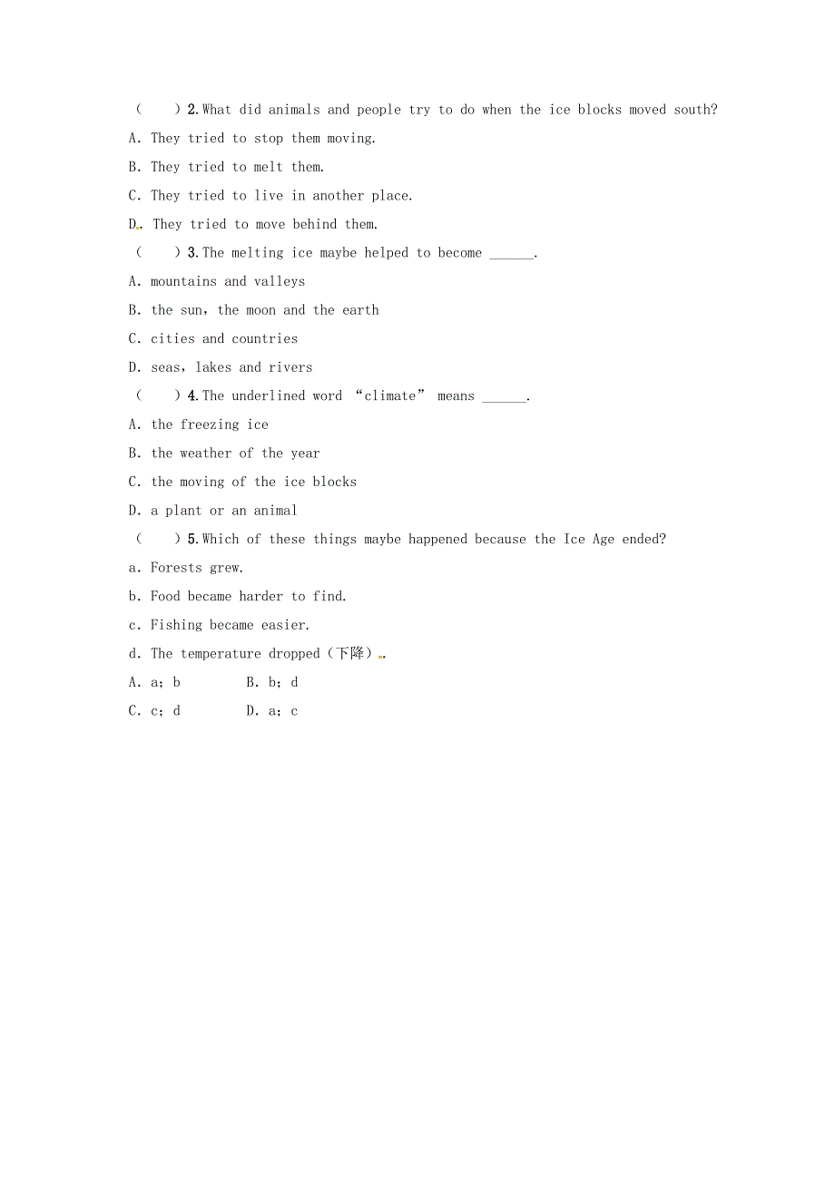 2017八年级英语下册module8timeoffunit3languageinuse同步练习新版外研版_第3页