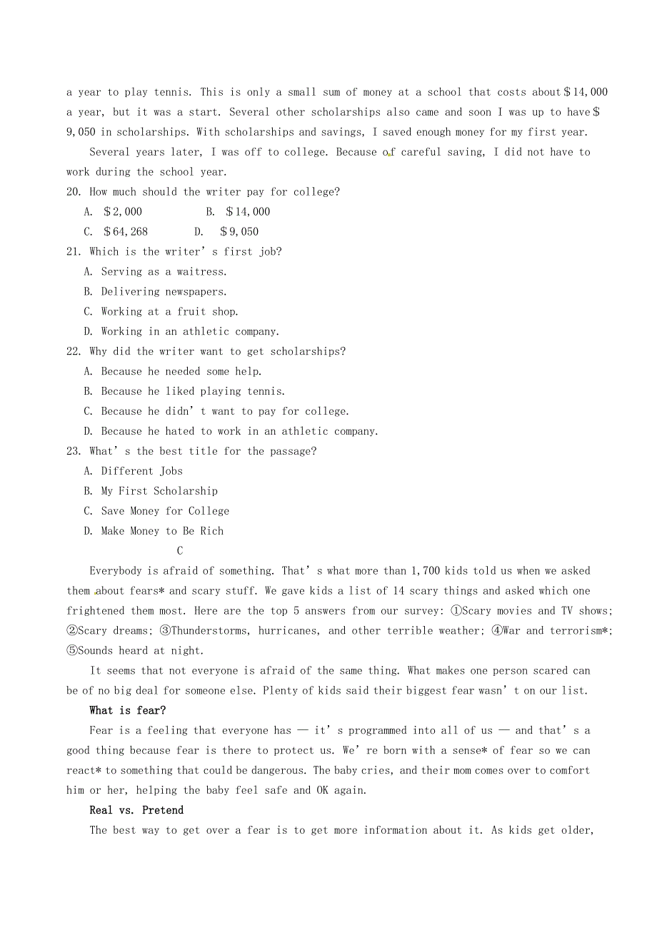 浙江省绍兴县杨汛桥镇中学2015届九年级英语全册 unit 6 when was it invented校本作业（新版)人教新目标版_第3页