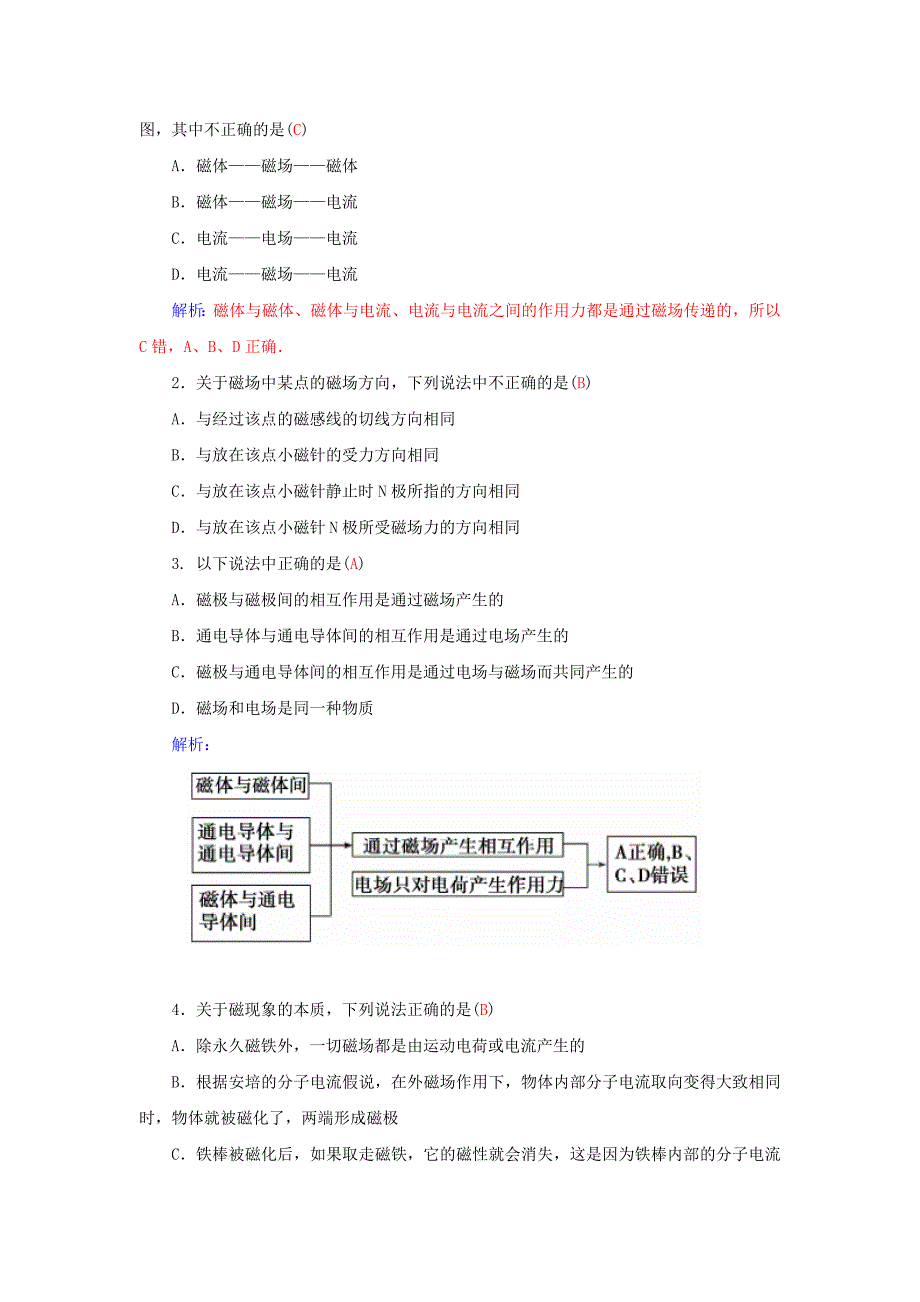 2015-2016高中物理 3.2认识磁场学案 粤教版选修3-1_第3页