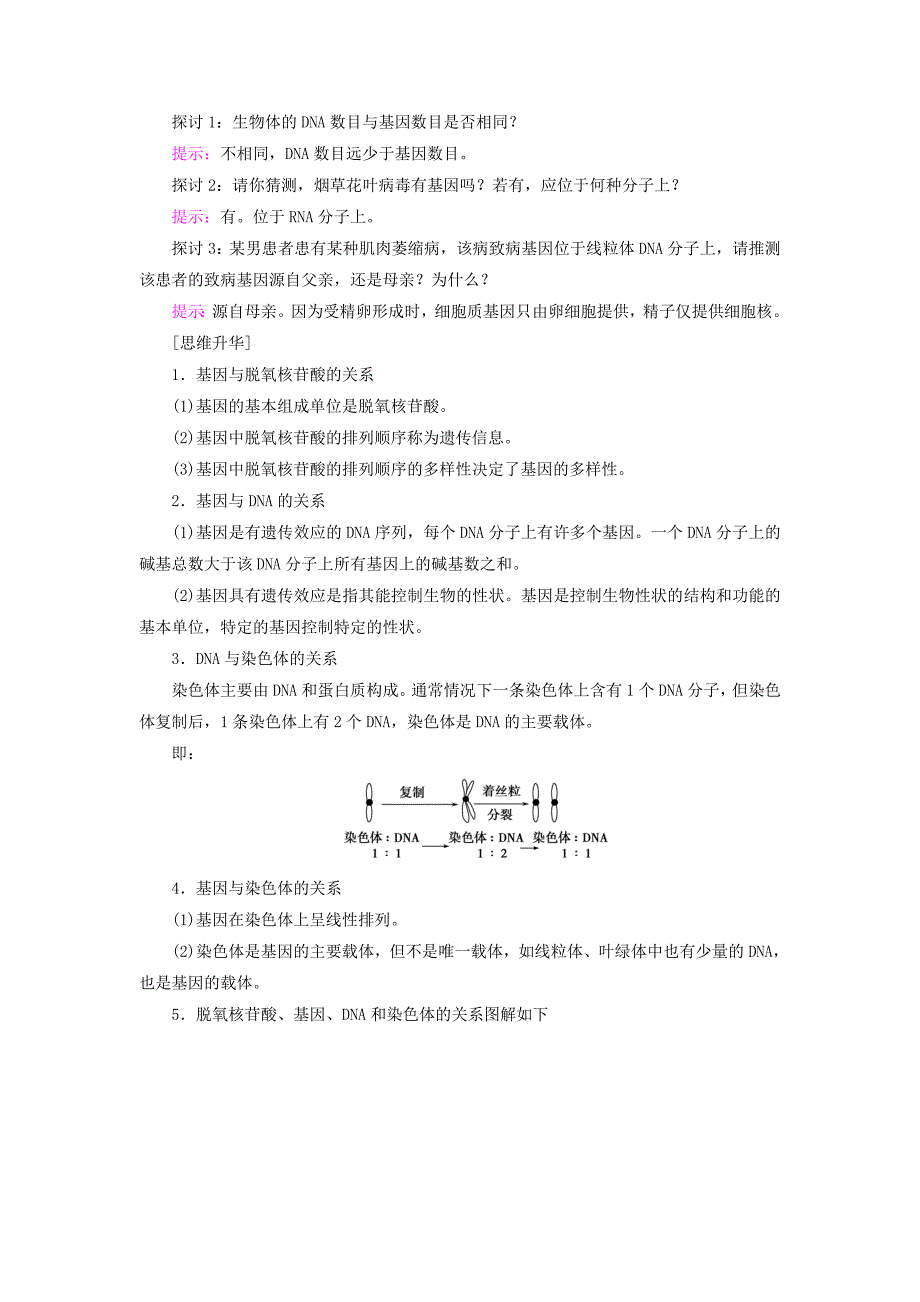 2016-2017版高中生物第3单元遗传与变异的分子基础第2章基因对性状的控制第1节认识基因学案中图版必修_第2页