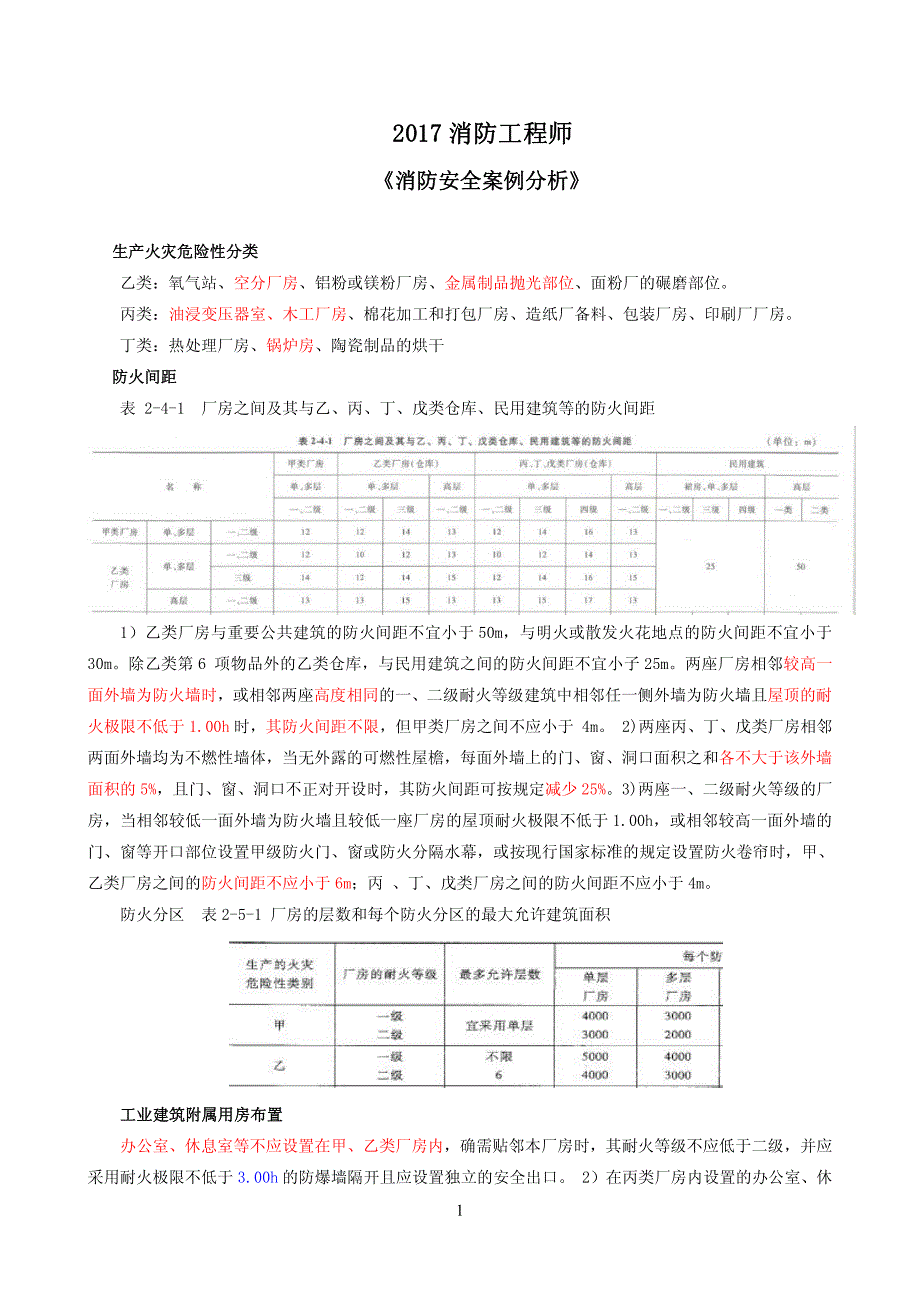 注册消防工程师《案例分析》_第1页