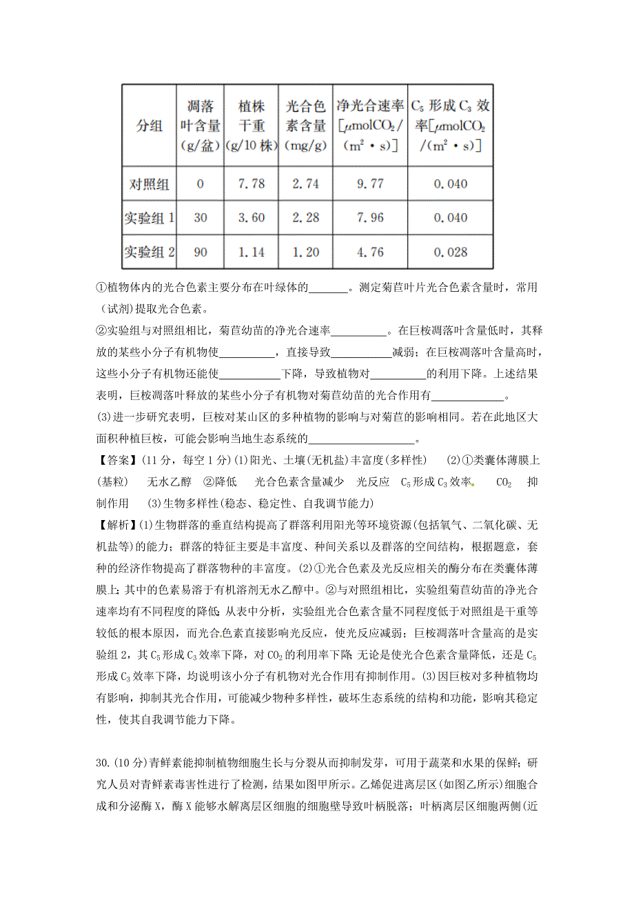 2016届高三生物二轮复习 高考仿真模拟试卷（二）_第4页